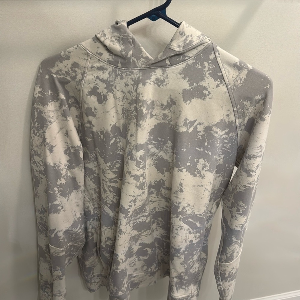 Lululemon 🍋 | City Sweat Gray and White Printed Hoodie